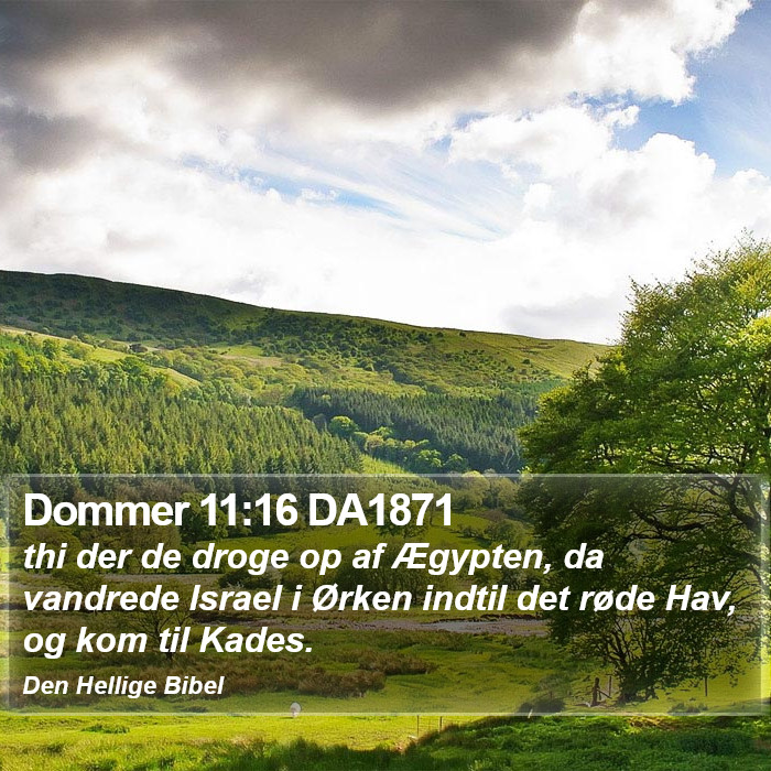 Dommer 11:16 DA1871 Bible Study