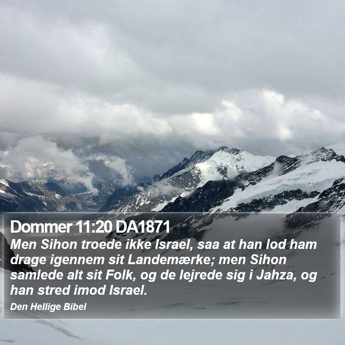 Dommer 11:20 DA1871 Bible Study