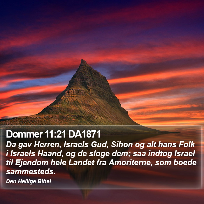 Dommer 11:21 DA1871 Bible Study