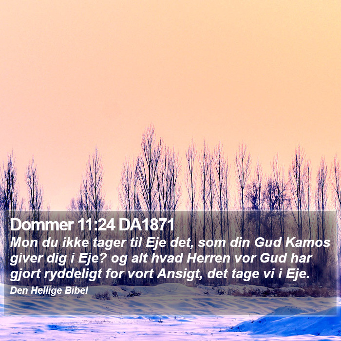 Dommer 11:24 DA1871 Bible Study