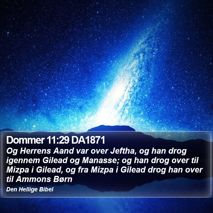 Dommer 11:29 DA1871 Bible Study