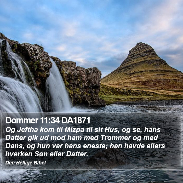 Dommer 11:34 DA1871 Bible Study