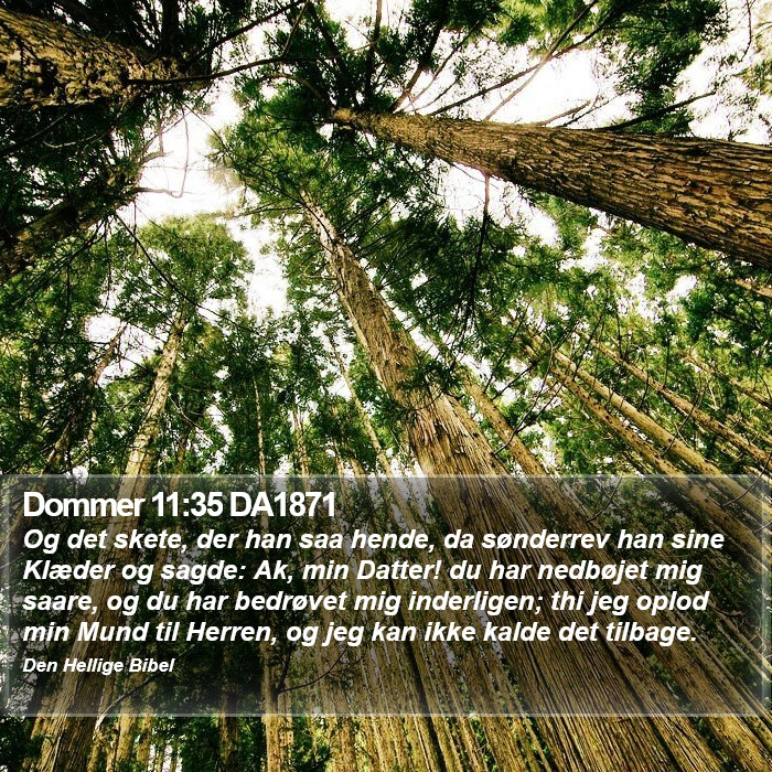 Dommer 11:35 DA1871 Bible Study