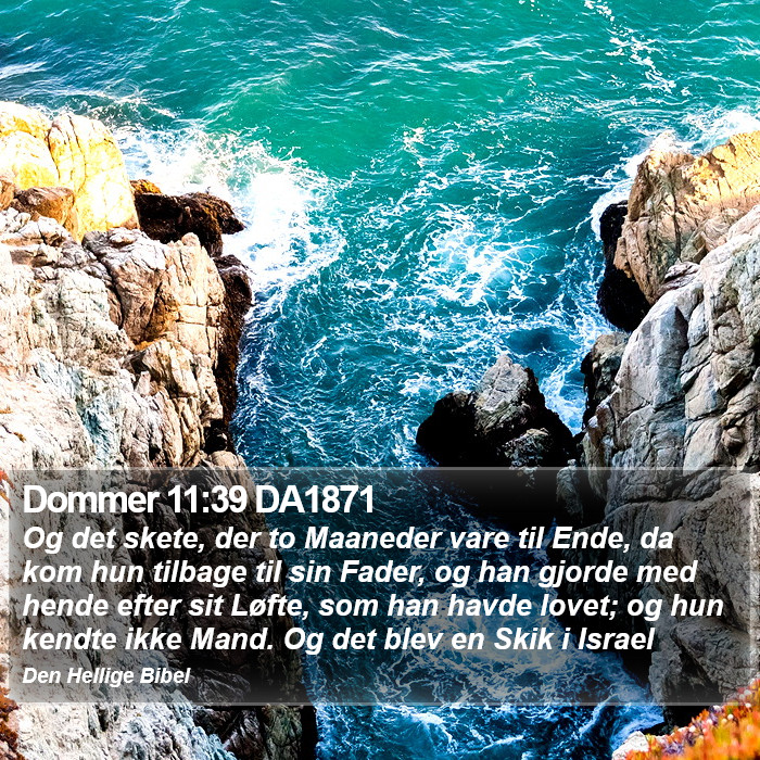 Dommer 11:39 DA1871 Bible Study