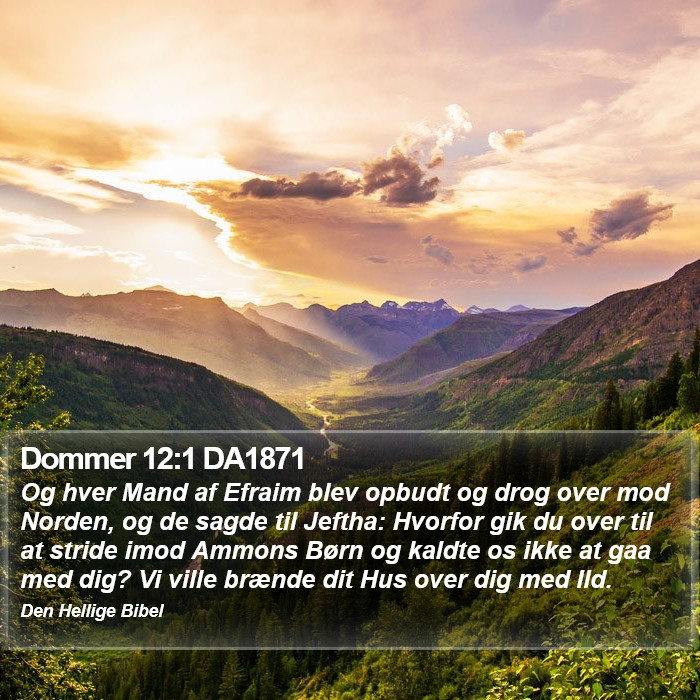 Dommer 12:1 DA1871 Bible Study