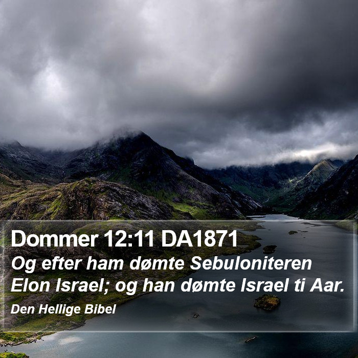 Dommer 12:11 DA1871 Bible Study