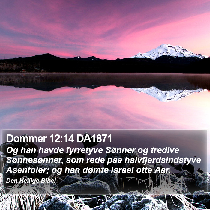 Dommer 12:14 DA1871 Bible Study