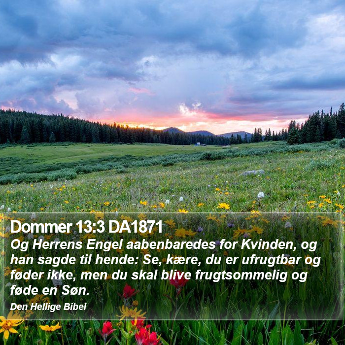 Dommer 13:3 DA1871 Bible Study