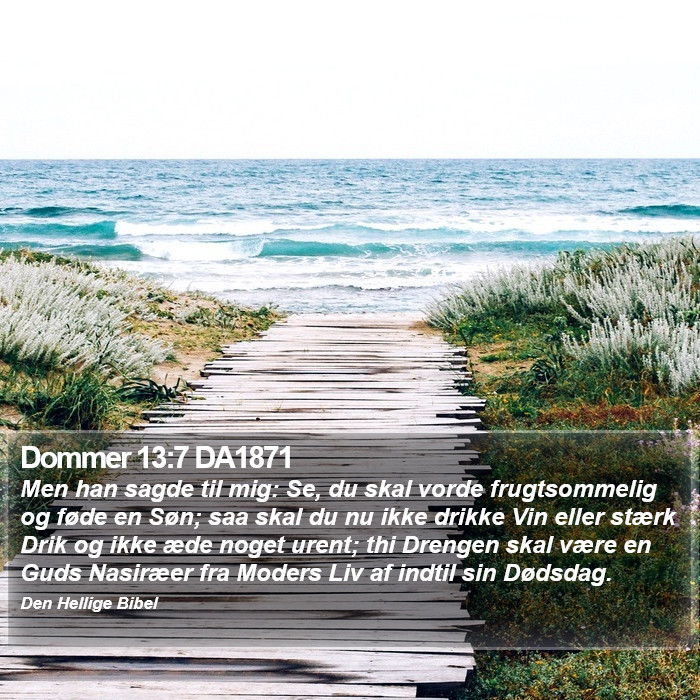 Dommer 13:7 DA1871 Bible Study