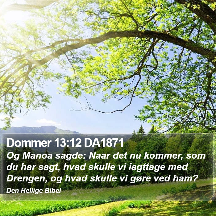 Dommer 13:12 DA1871 Bible Study