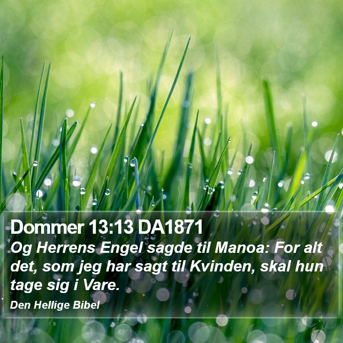 Dommer 13:13 DA1871 Bible Study