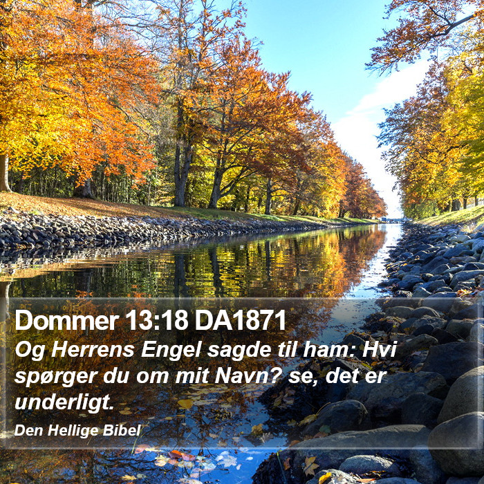 Dommer 13:18 DA1871 Bible Study