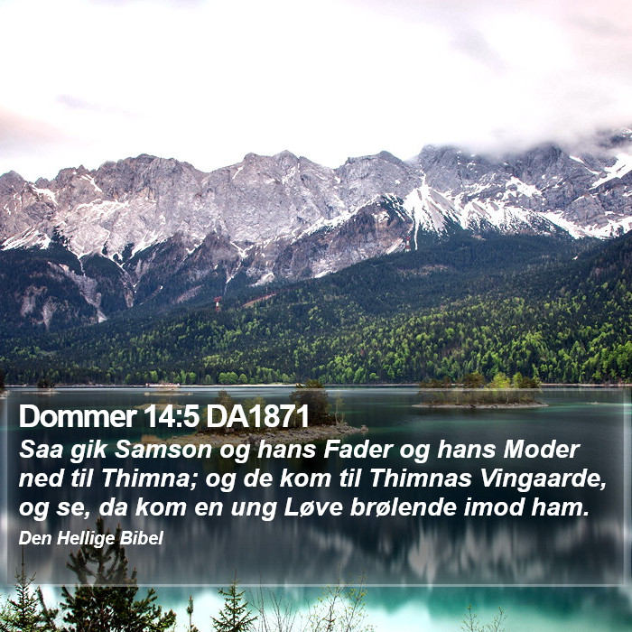 Dommer 14:5 DA1871 Bible Study