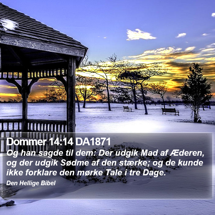 Dommer 14:14 DA1871 Bible Study