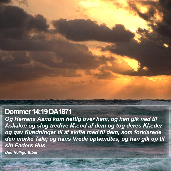 Dommer 14:19 DA1871 Bible Study