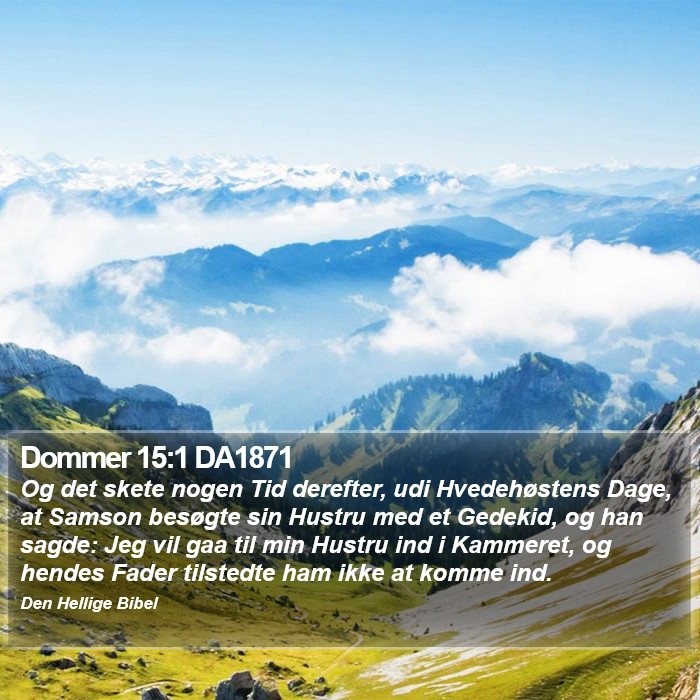 Dommer 15:1 DA1871 Bible Study