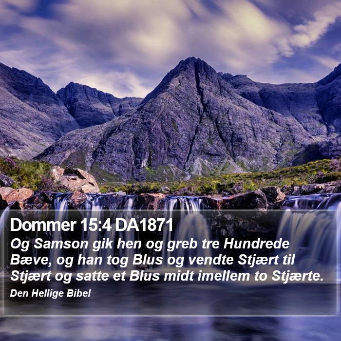 Dommer 15:4 DA1871 Bible Study