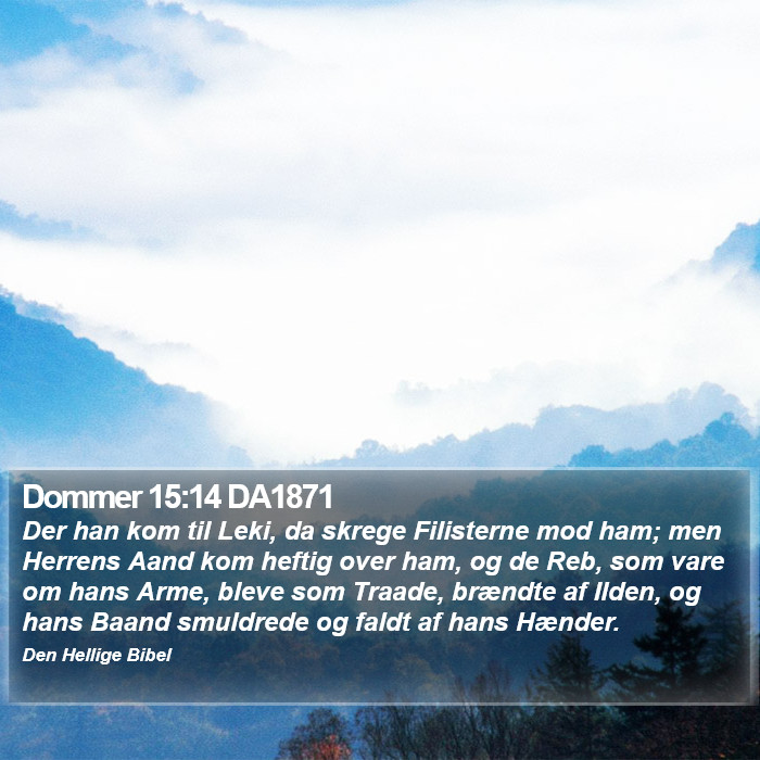 Dommer 15:14 DA1871 Bible Study