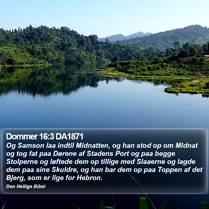 Dommer 16:3 DA1871 Bible Study