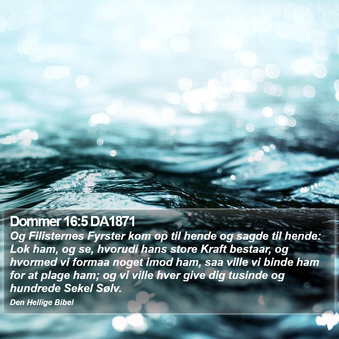 Dommer 16:5 DA1871 Bible Study