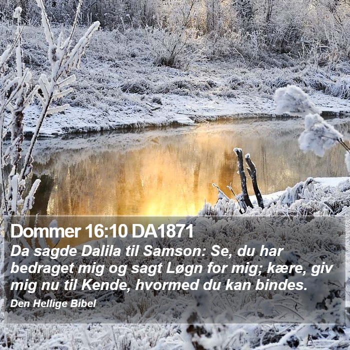 Dommer 16:10 DA1871 Bible Study