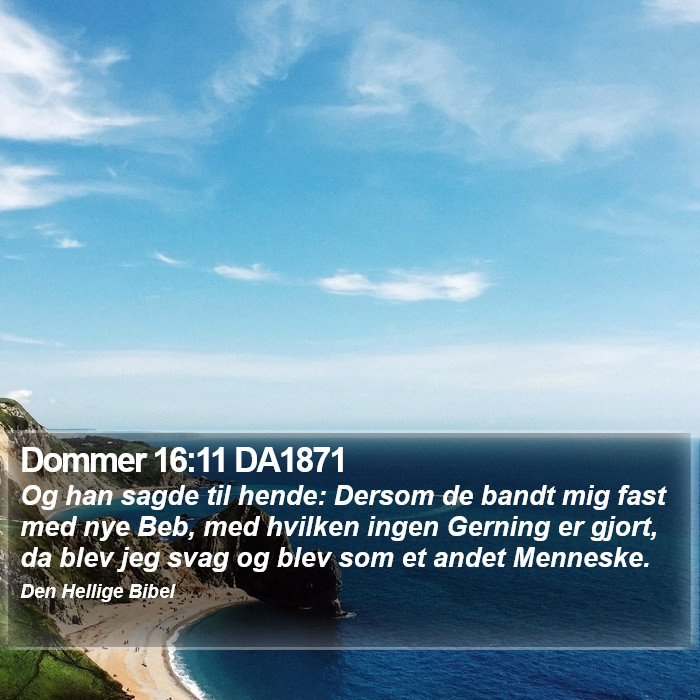 Dommer 16:11 DA1871 Bible Study