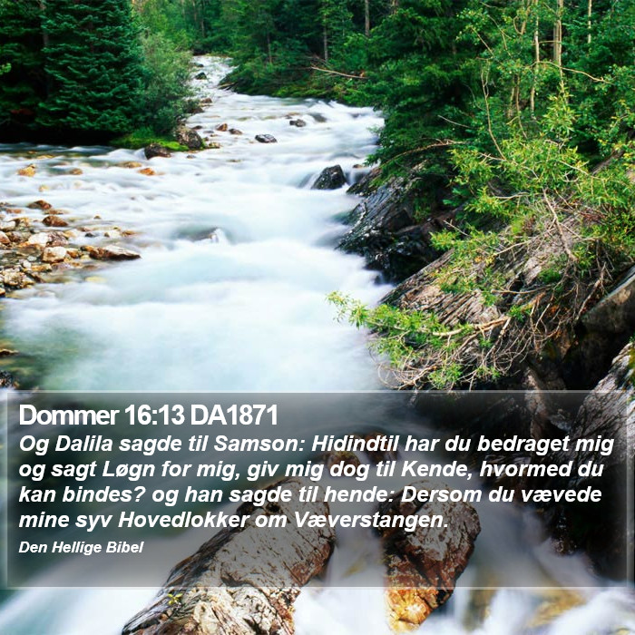 Dommer 16:13 DA1871 Bible Study