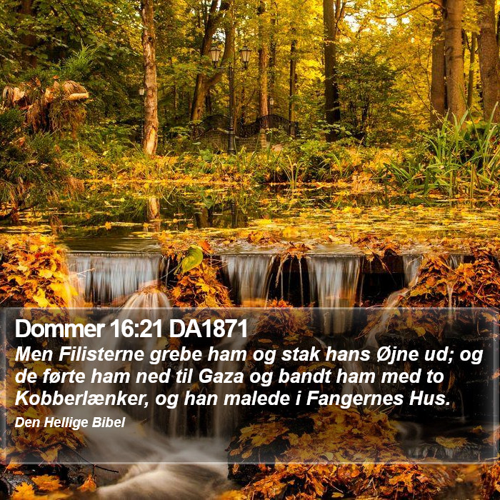 Dommer 16:21 DA1871 Bible Study