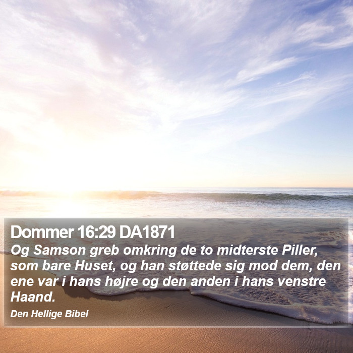 Dommer 16:29 DA1871 Bible Study