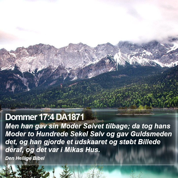 Dommer 17:4 DA1871 Bible Study