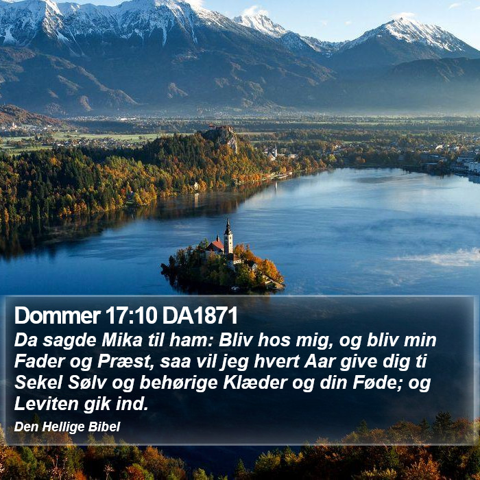 Dommer 17:10 DA1871 Bible Study