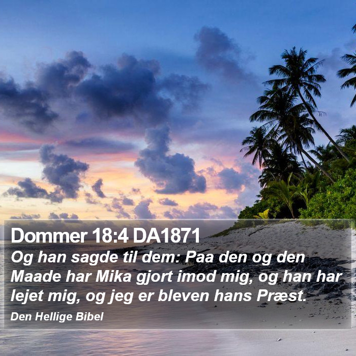 Dommer 18:4 DA1871 Bible Study