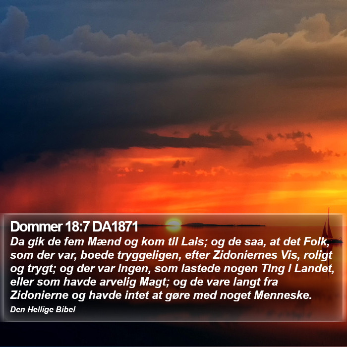 Dommer 18:7 DA1871 Bible Study