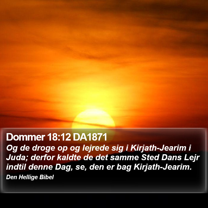 Dommer 18:12 DA1871 Bible Study