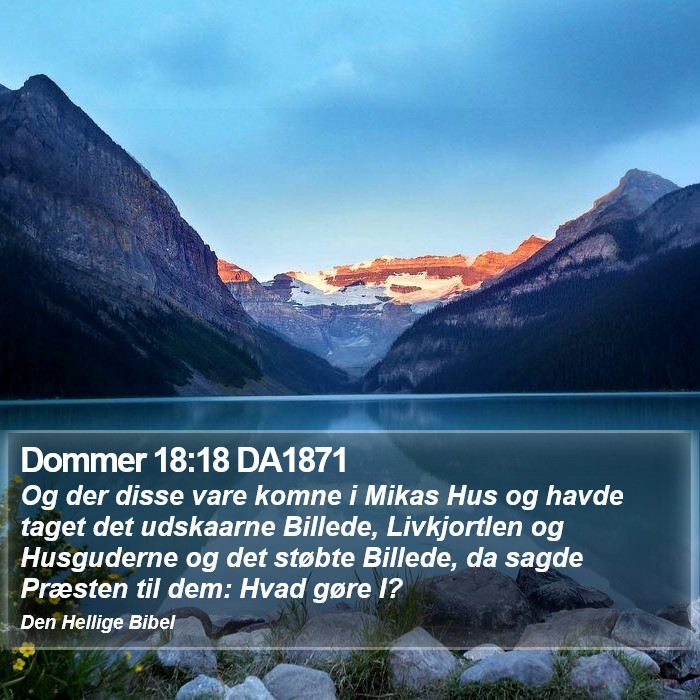 Dommer 18:18 DA1871 Bible Study