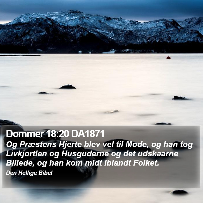 Dommer 18:20 DA1871 Bible Study