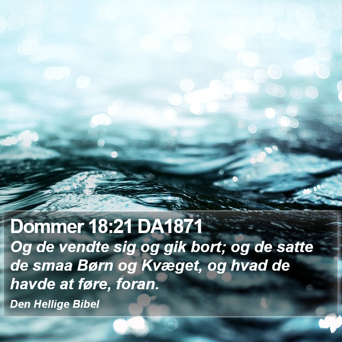 Dommer 18:21 DA1871 Bible Study