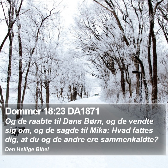 Dommer 18:23 DA1871 Bible Study