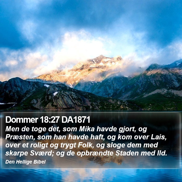 Dommer 18:27 DA1871 Bible Study