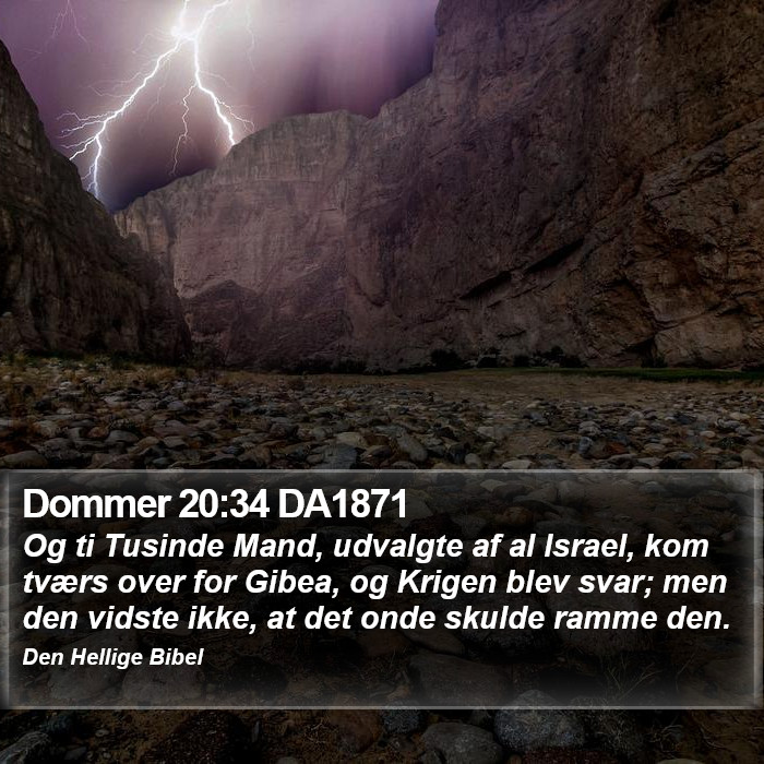 Dommer 20:34 DA1871 Bible Study