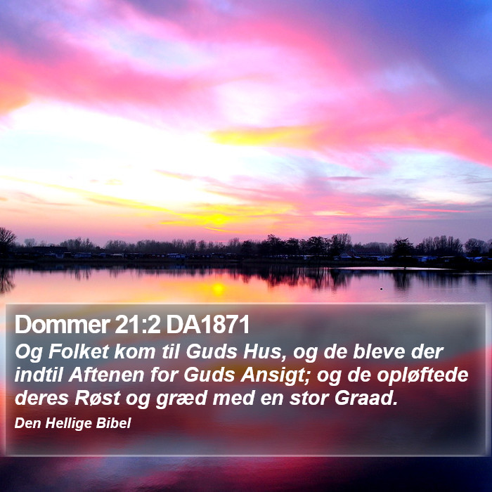 Dommer 21:2 DA1871 Bible Study