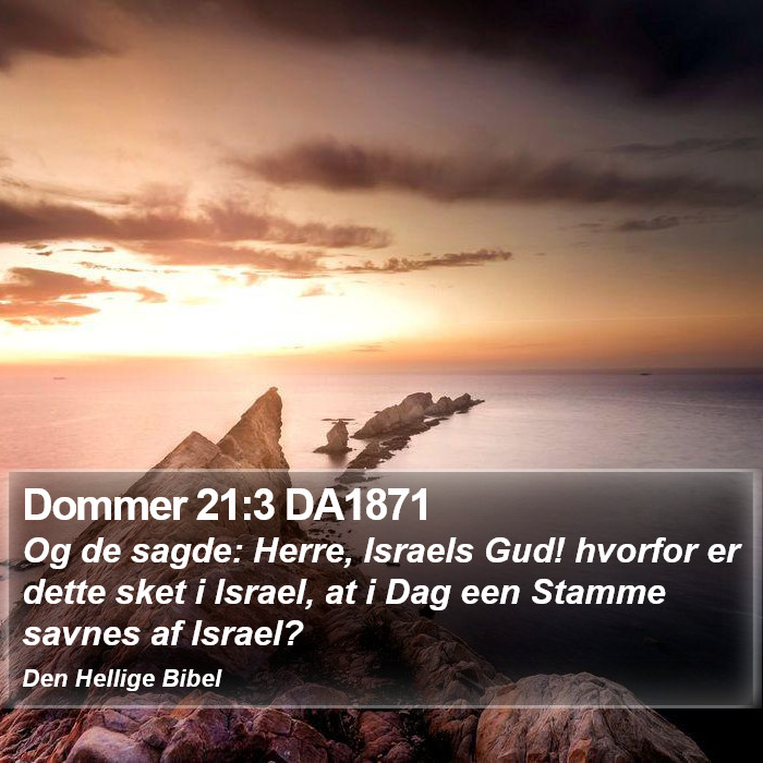 Dommer 21:3 DA1871 Bible Study