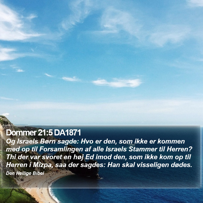 Dommer 21:5 DA1871 Bible Study