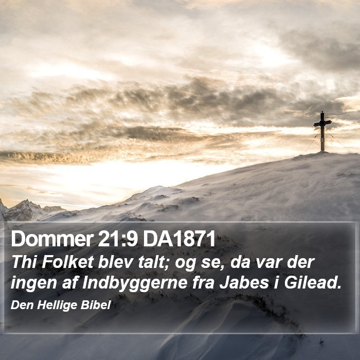 Dommer 21:9 DA1871 Bible Study