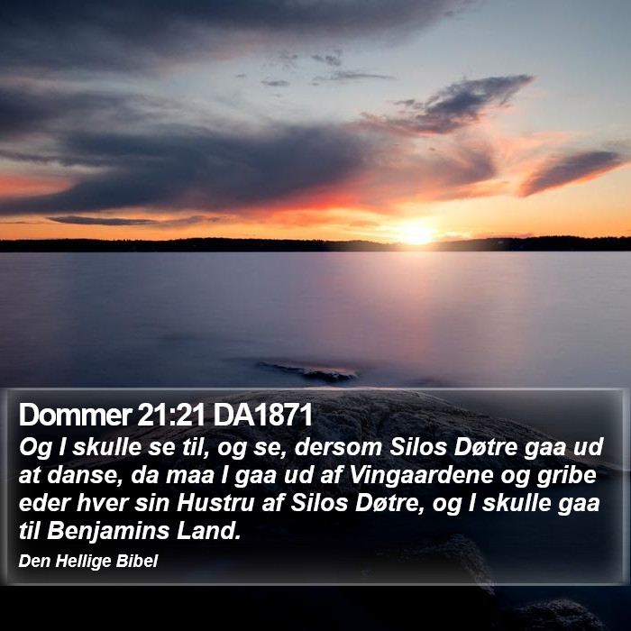 Dommer 21:21 DA1871 Bible Study