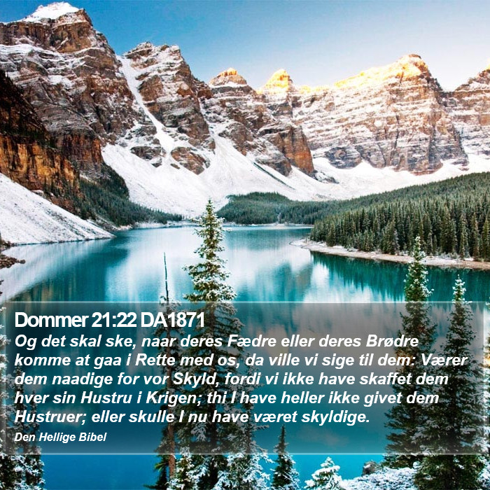 Dommer 21:22 DA1871 Bible Study