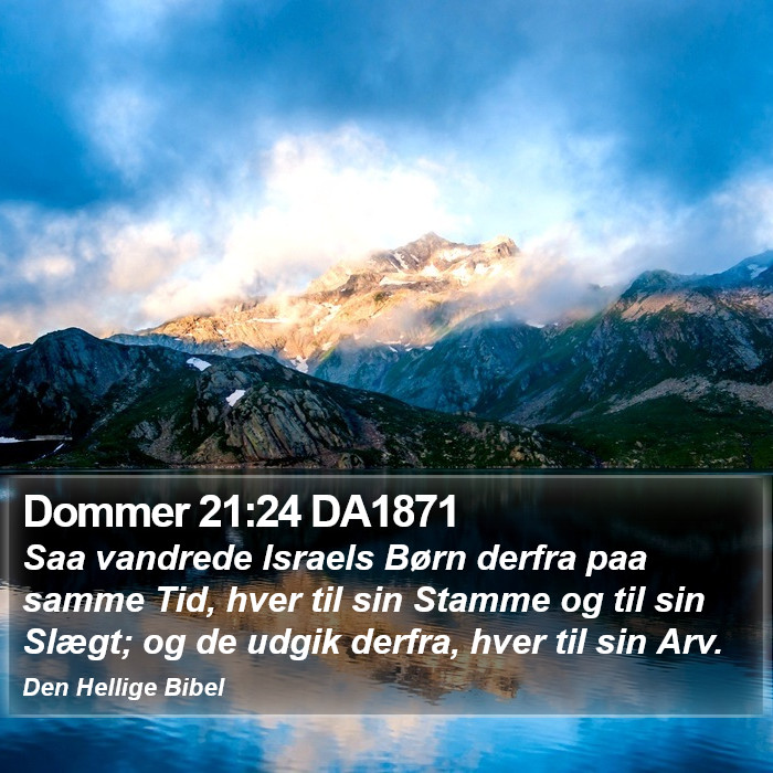 Dommer 21:24 DA1871 Bible Study