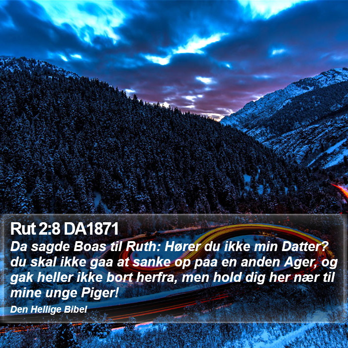 Rut 2:8 DA1871 Bible Study