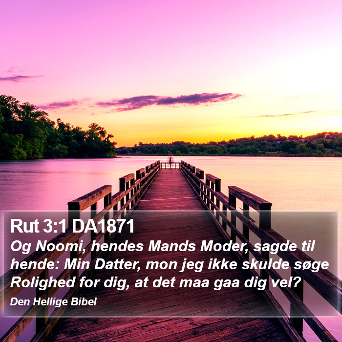 Rut 3:1 DA1871 Bible Study