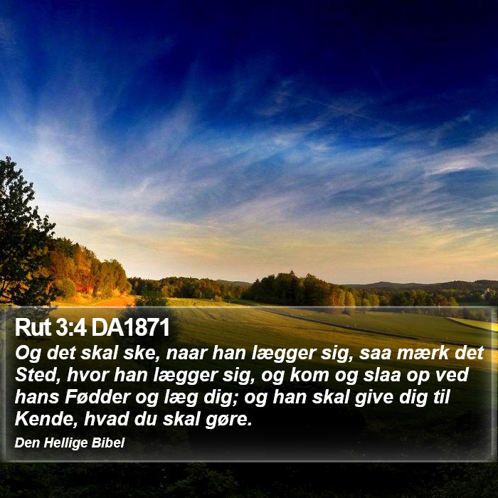 Rut 3:4 DA1871 Bible Study